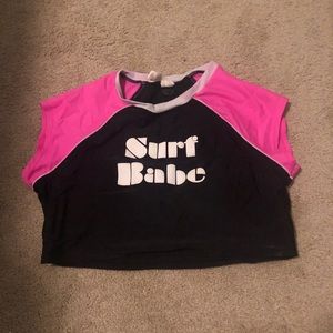 Kids Crop Swim/Surf Top